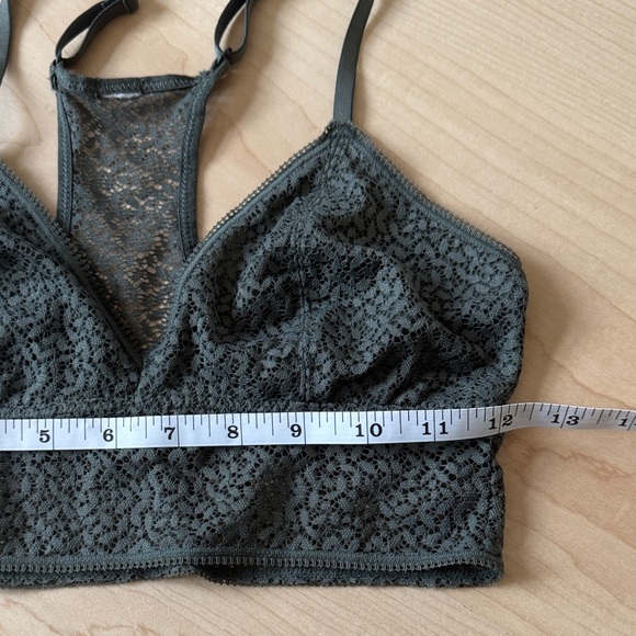 Bundle: Free People & DKNY Lace Bralettes - Teal & Olive Green XS/S - Picture 10 of 12